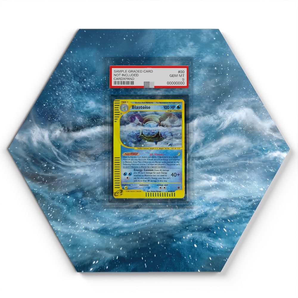 4/165 Blastoise - Extended Artwork Pokemon Card Display