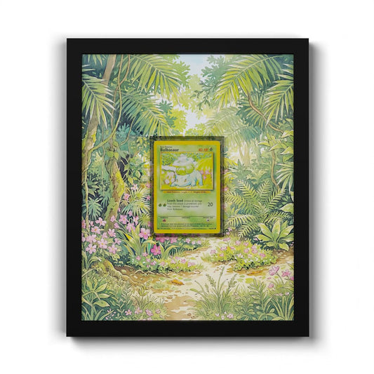 44/102 Bulbasaur - Extended Artwork Framed Pokemon Card Display