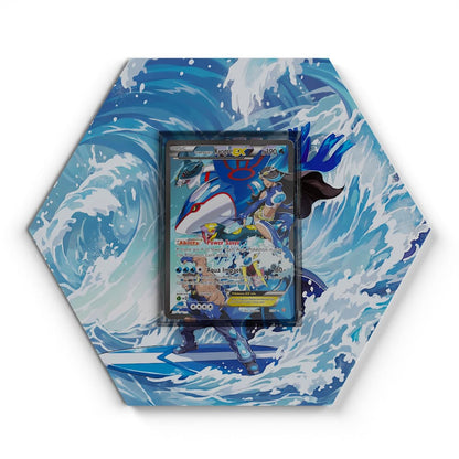6/34 Team Aquas Kyogre EX - Extended Artwork Pokemon Card Display
