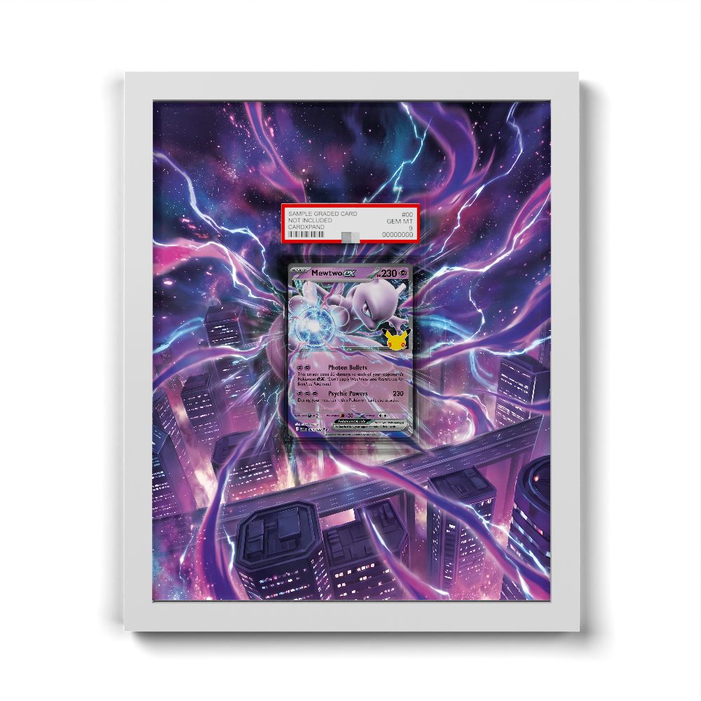 64/128 Mewtwo ex - Extended Artwork Pokemon Card Frame