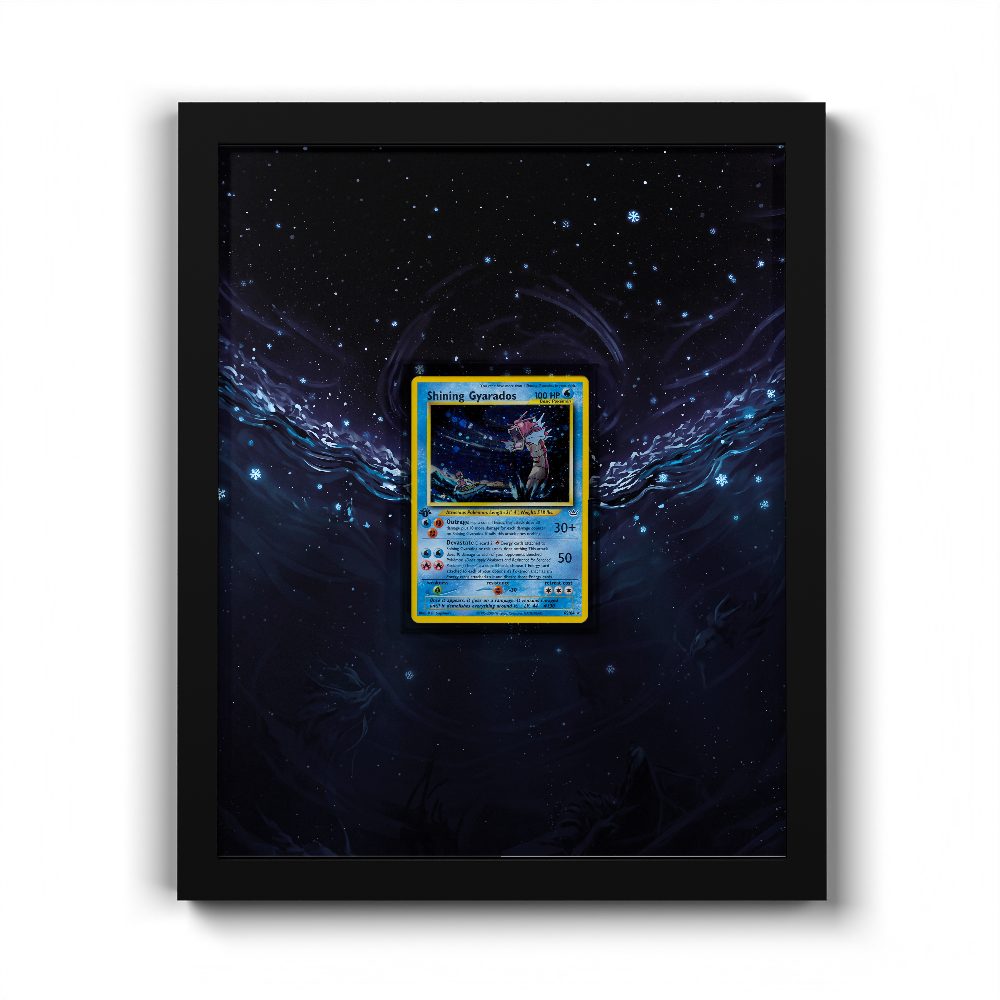 65/64 Shining Gyarados - Extended Artwork Pokemon Card Frame