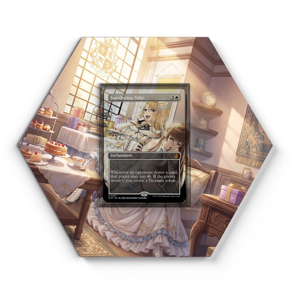 67 Smothering Tithe - Extended Artwork Magic Card Display