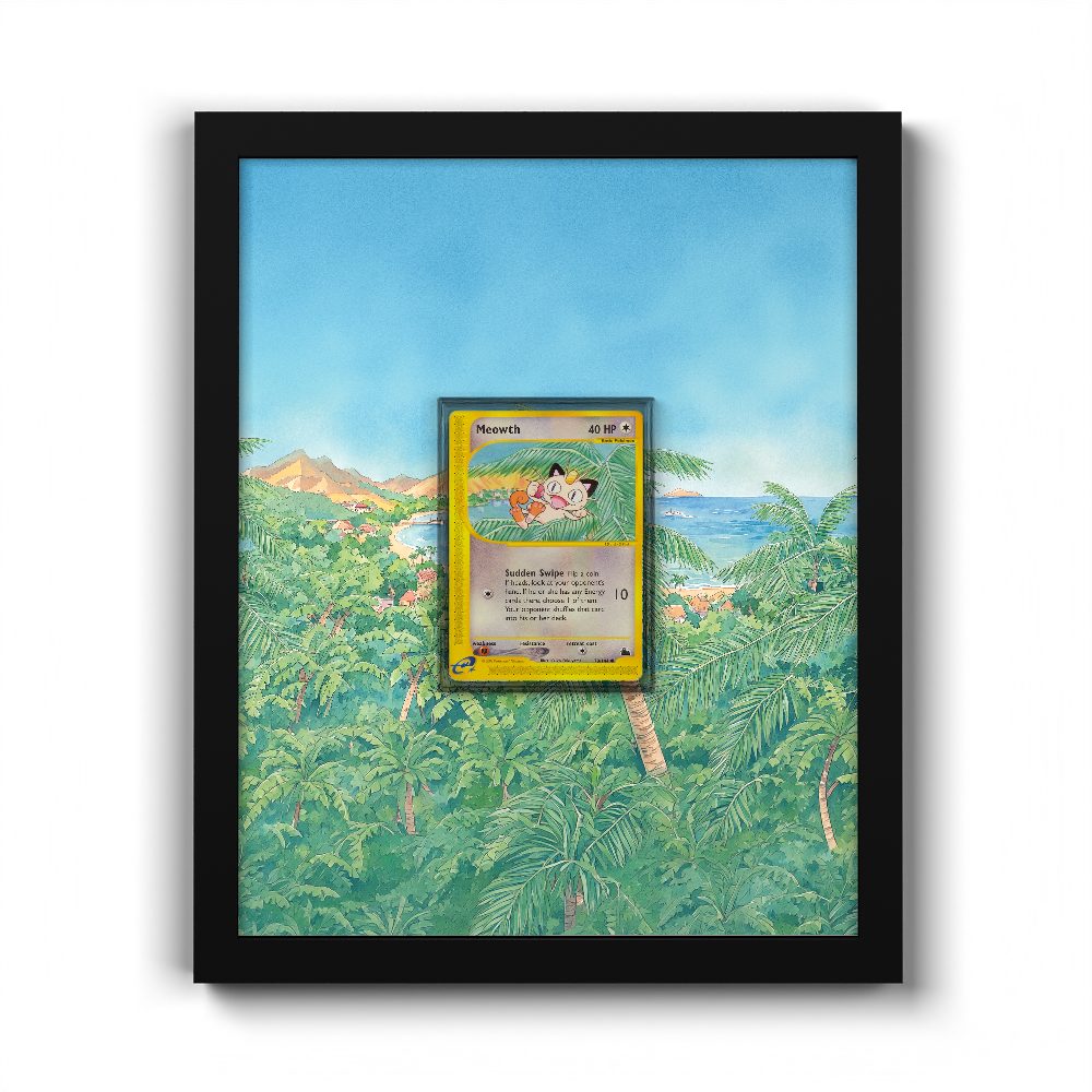 78/144 Meowth - Extended Artwork Pokemon Card Frame