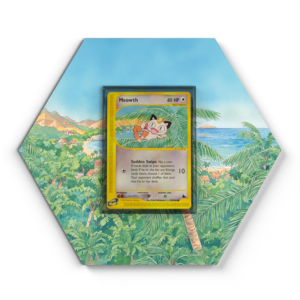 78/144 Meowth - Extended Artwork Pokemon Card Display