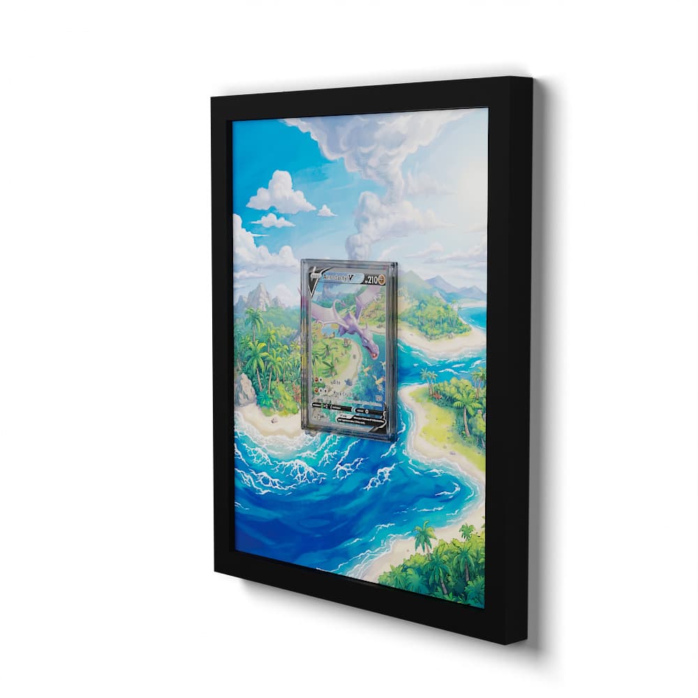 180/196 Aerodactyl V - Extended Artwork Framed Pokemon Card Display