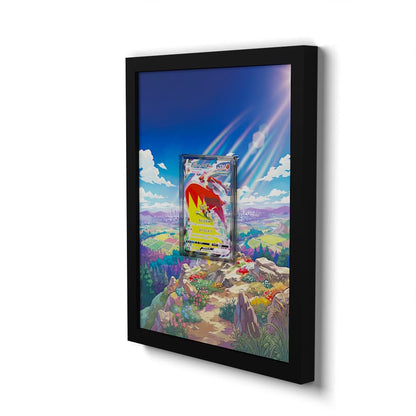 217/184 Blaziken - Extended Artwork Framed Pokemon Card Display