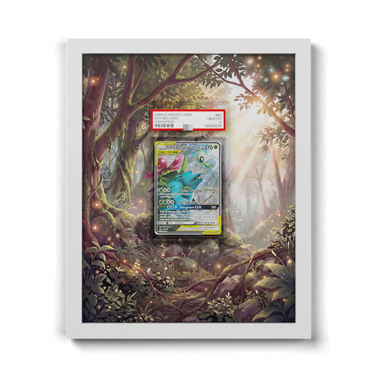 SM167 Celebi & Venusaur GX - Extended Artwork Framed Pokemon Card Display