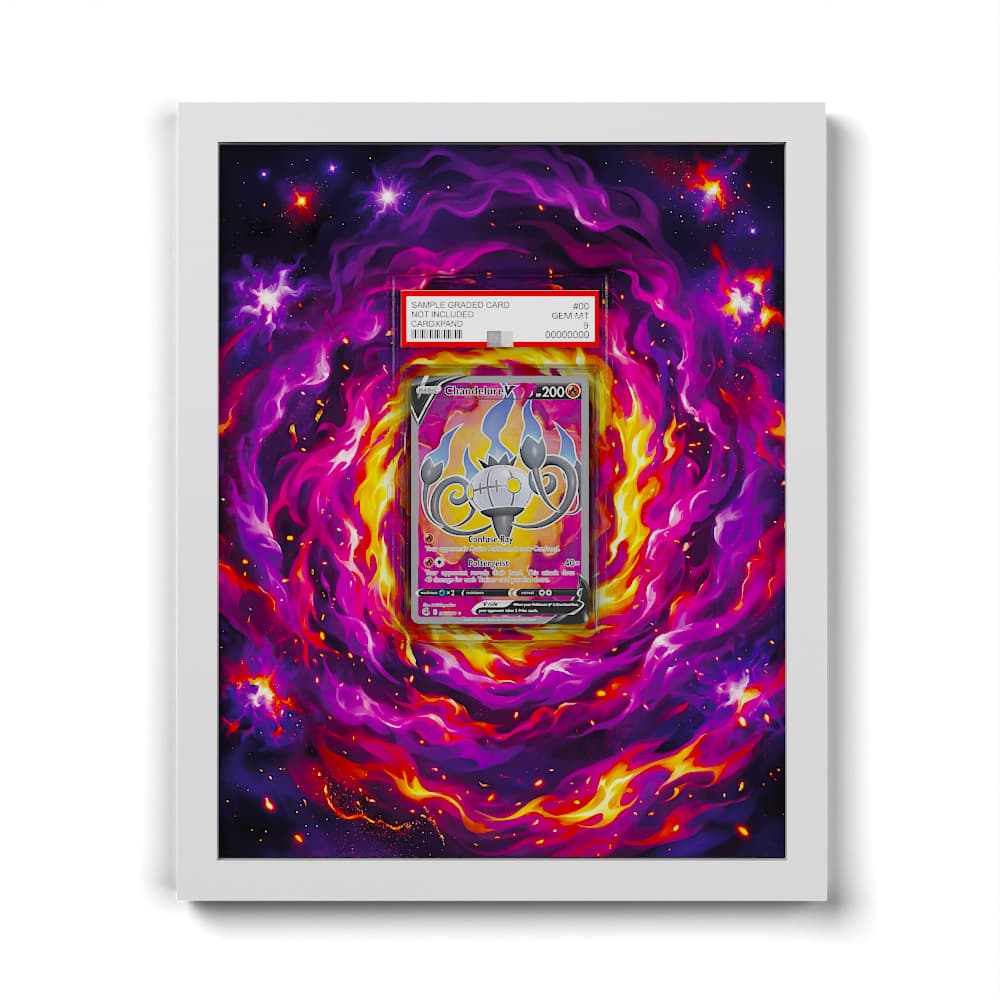 247/264 Chandelure - Extended Artwork Framed Pokemon Card Display