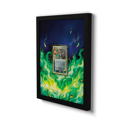 100 Charizard Gold Star - Extended Artwork Framed Pokemon Card Display