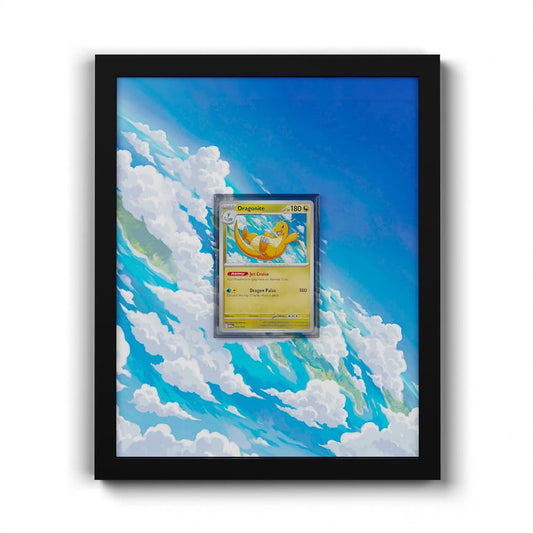 012 Dragonite - Extended Artwork Framed Pokemon Card Display