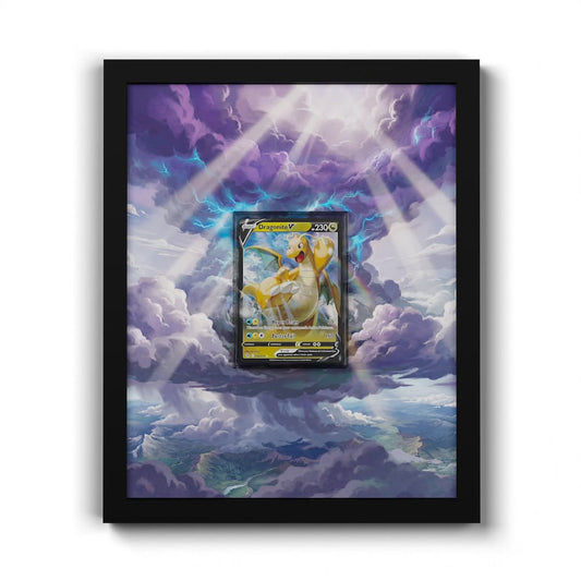 049/078 Dragonite V - Extended Artwork Framed Pokemon Card Display