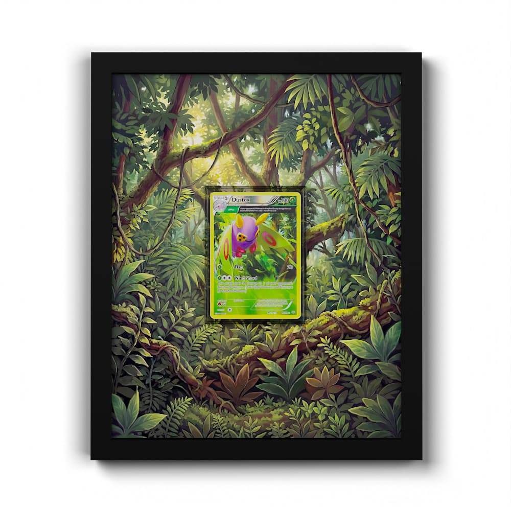 8/108 Dustox - Extended Artwork Framed Pokemon Card Display