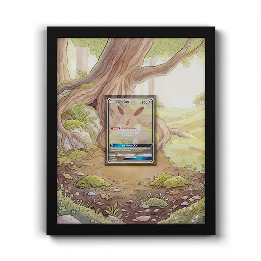 SM233 Eevee GX - Extended Artwork Framed Pokemon Card Display