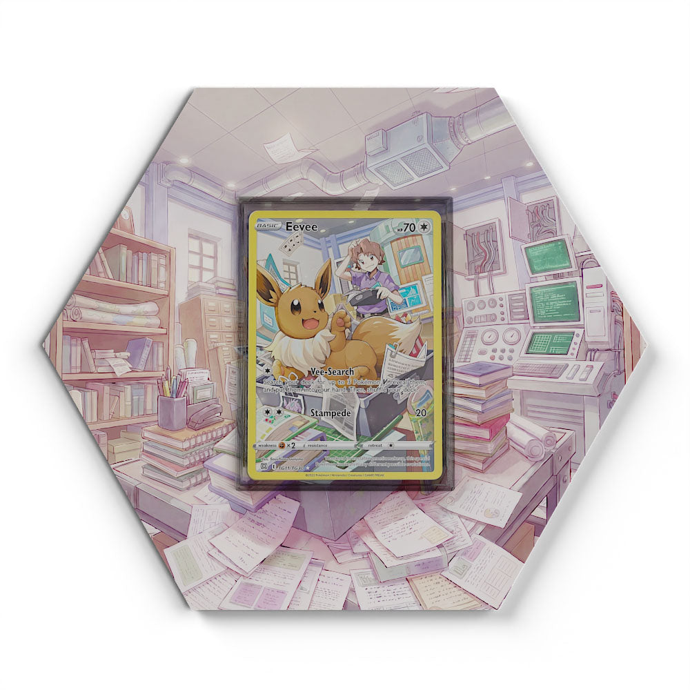TG11/TG30 Eevee - Extended Artwork Pokemon Card Display