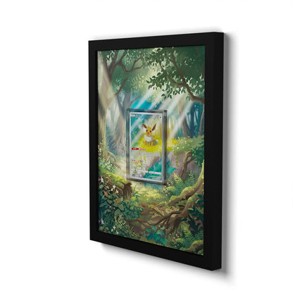 01 Eevee - Extended Artwork Framed Pokemon Card Display