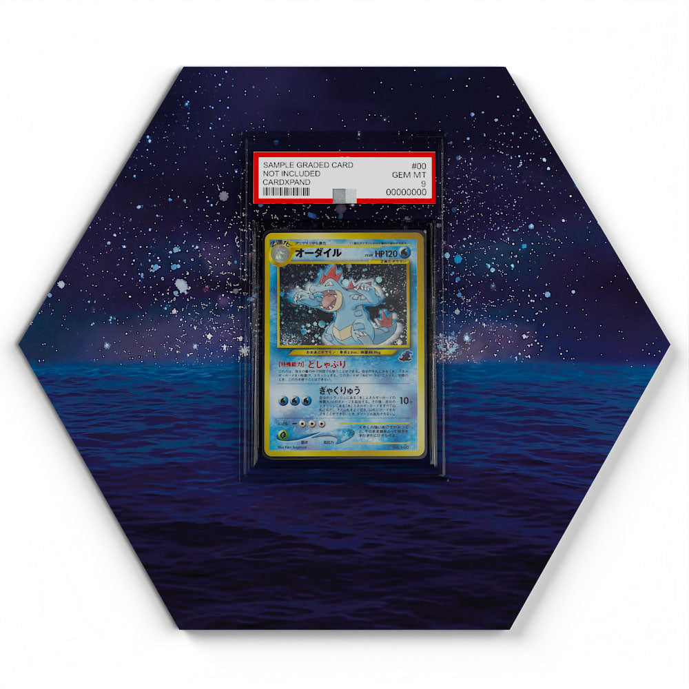 160 Feraligatr - Extended Artwork Pokemon Card Display