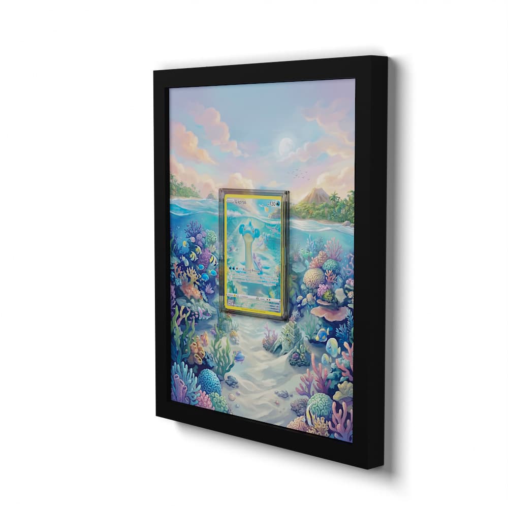 GG05 Lapras - Extended Artwork Framed Pokemon Card Display