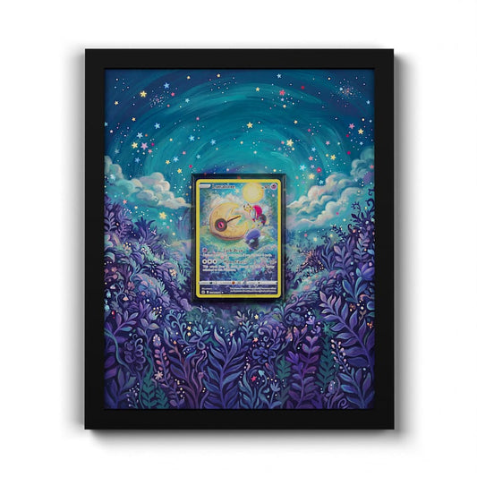 GG11 Lunatone - Extended Artwork Framed Pokemon Card Display