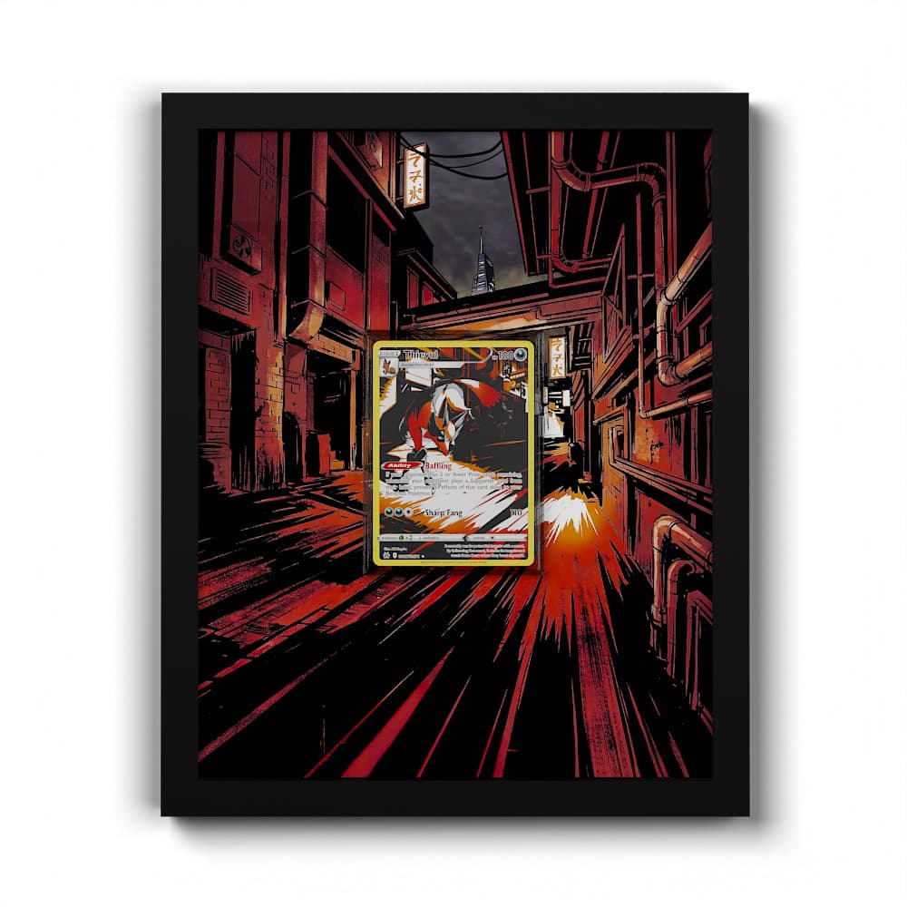 GG17 Thievul - Extended Artwork Framed Pokemon Card Display