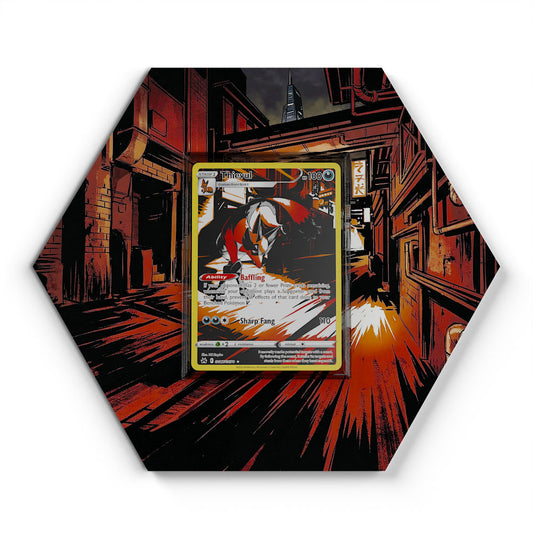 GG17/GG70 Thievul - Extended Artwork Pokemon Card Display