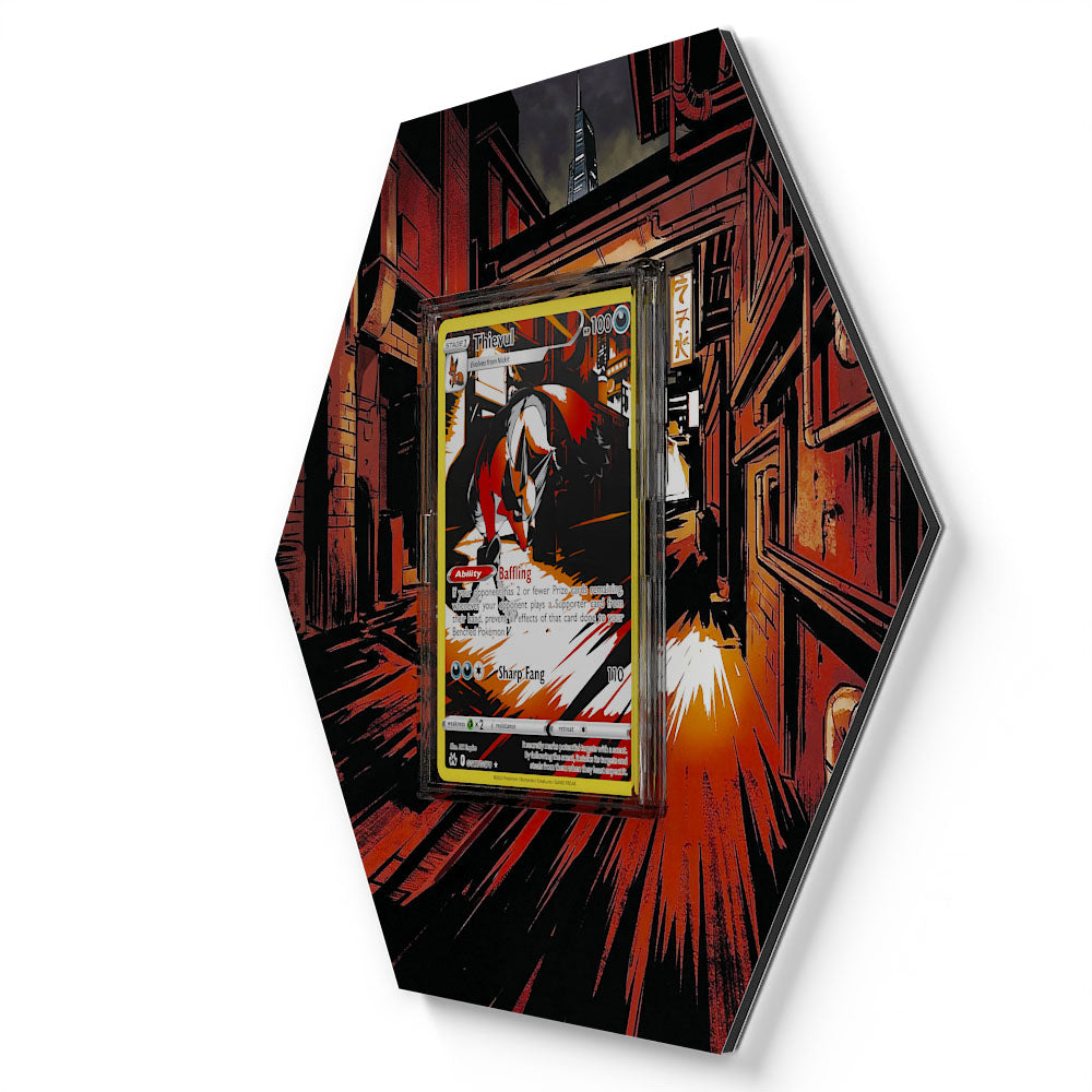 GG17/GG70 Thievul - Extended Artwork Pokemon Card Display