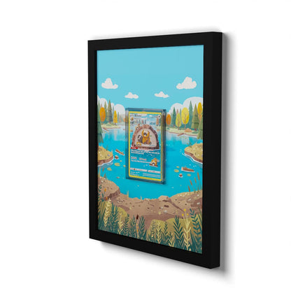 GG25 Bibarel - Extended Artwork Framed Pokemon Card Display