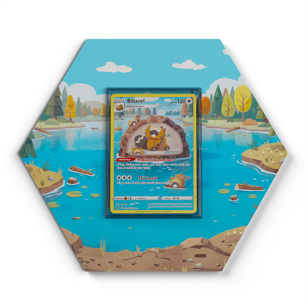 GG25/GG70 Bibarel - Extended Artwork Pokemon Card Display