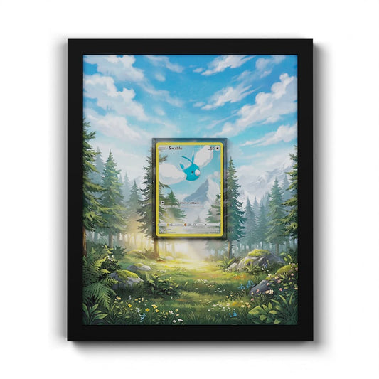 GG27 Swablu - Extended Artwork Framed Pokemon Card Display