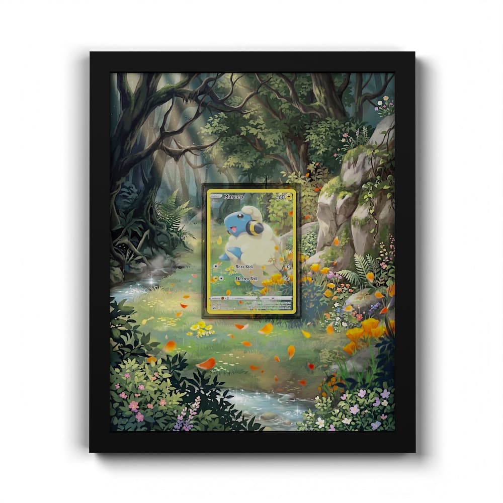 GG34 Mareep - Extended Artwork Framed Pokemon Card Display
