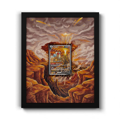 GG36 Entei V - Extended Artwork Framed Pokemon Card Display