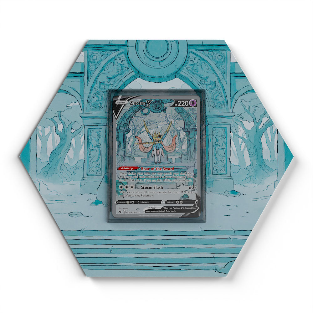 GG48/GG70 Zacian V - Extended Artwork Pokemon Card Display