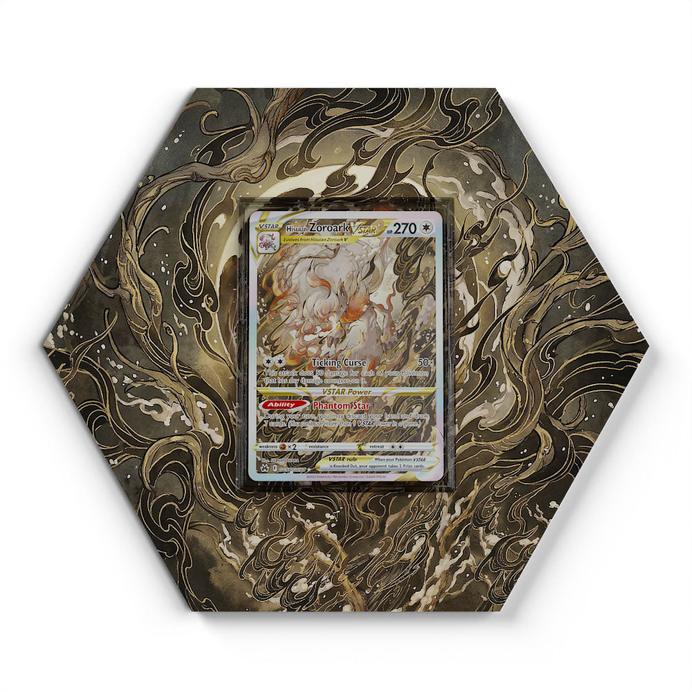 GG56/GG70 Hisuian Zoroark VSTAR - Extended Artwork Pokemon Card Display