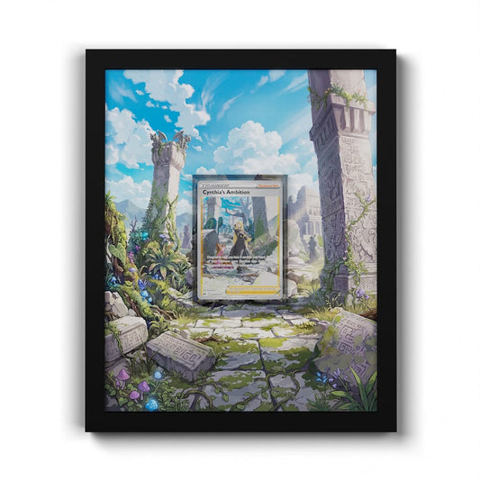 GG60 Cynthia's Ambition - Extended Artwork Framed Pokemon Card Display