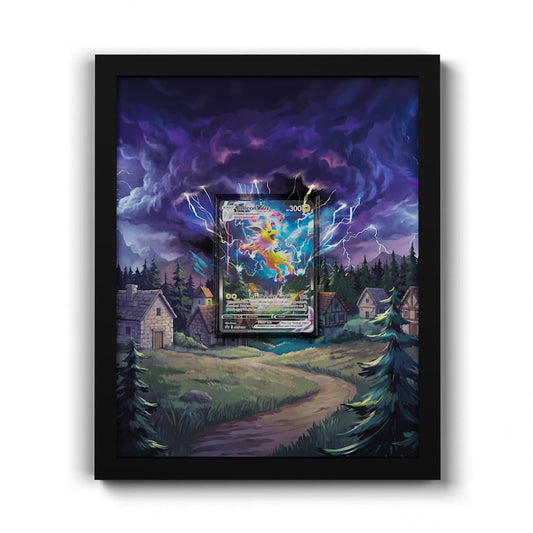 SWSH184 Jolteon - Extended Artwork Framed Pokemon Card Display