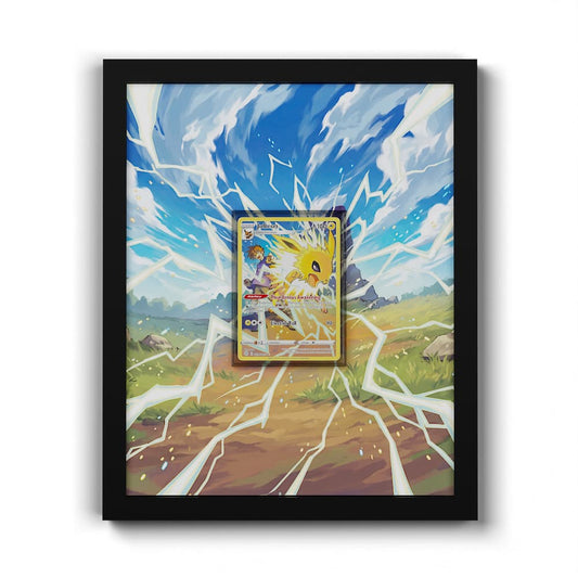 TG04 Jolteon - Extended Artwork Framed Pokemon Card Display