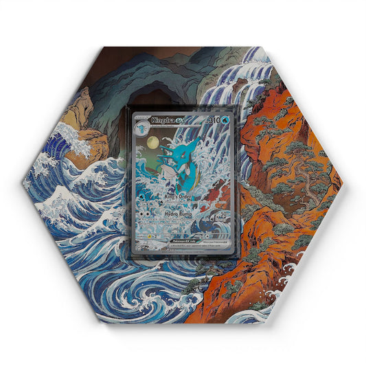 131 Kingdra EX - Extended Artwork Pokemon Card Display