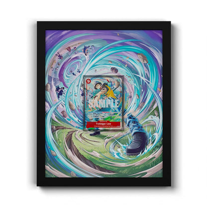 OP14-009 Law AA - Extended Artwork Framed One Piece Card Display
