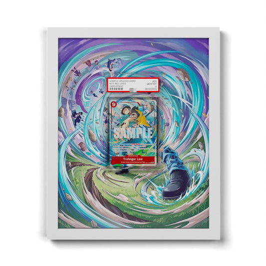 OP14-009 Law AA - Extended Artwork Framed One Piece Card Display