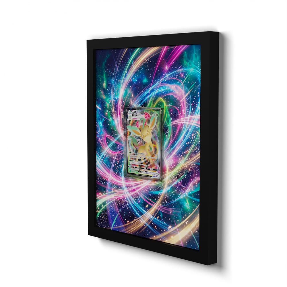 008/203 Leafeon VMAX - Extended Artwork Framed Pokemon Card Display