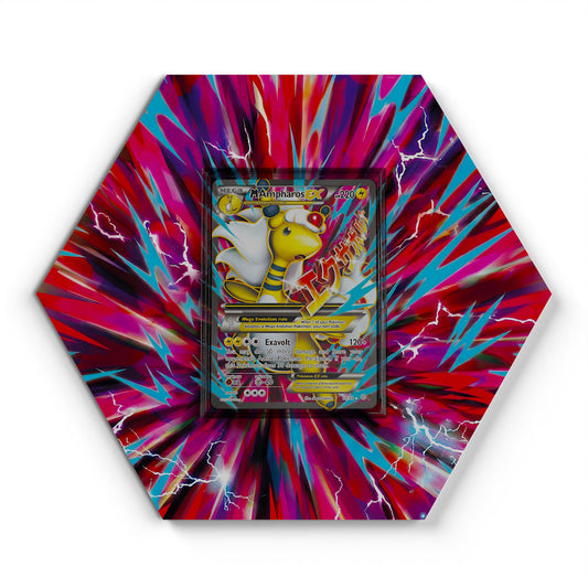088/098 M Ampharos EX - Extended Artwork Pokemon Card Display