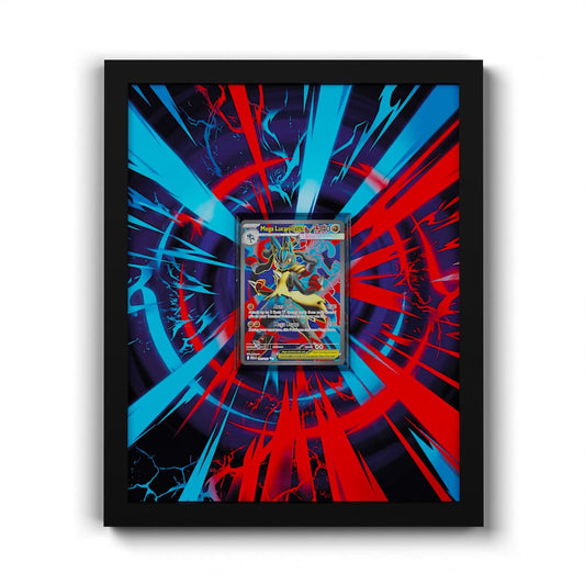 160 Mega Lucario EX - Extended Artwork Framed Pokemon Card Display