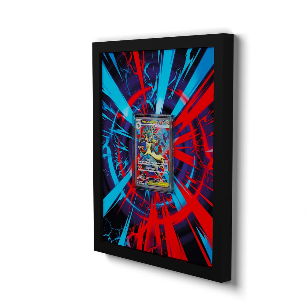160 Mega Lucario EX - Extended Artwork Framed Pokemon Card Display