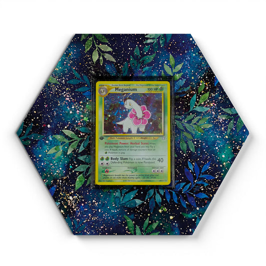 154 Meganium - Extended Artwork Pokemon Card Display