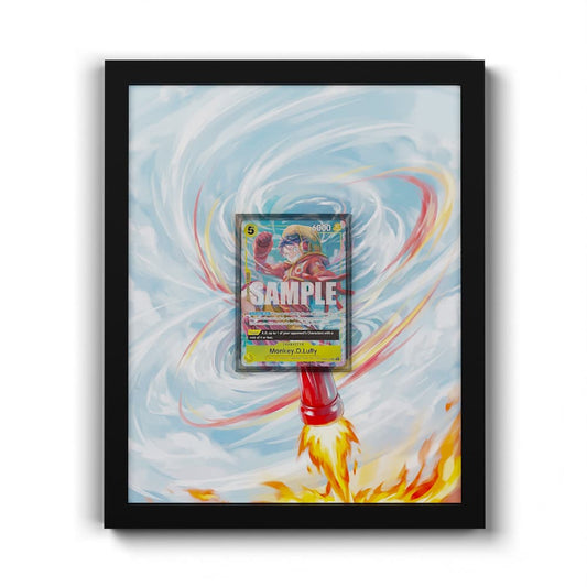 OP07-109 Monkey D. Luffy SR - Extended Artwork Framed One Piece Card Display