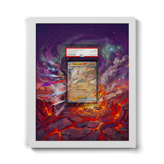 038/165 Ninetales EX - Extended Artwork Framed Pokemon Card Display