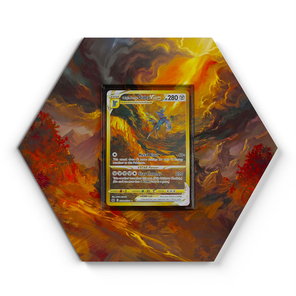 GG68 Origin Forme Dialga Vstar CRZ - Extended Artwork Pokemon Card Display