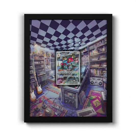 214/182 Porygon-Z - Extended Artwork Framed Pokemon Card Display