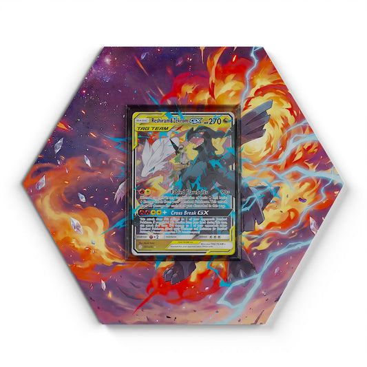 157/236 Reshiram & Zekrom - Extended Artwork Pokemon Card Display