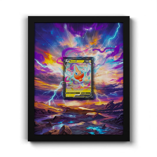 SWSH257 Rotom - Extended Artwork Framed Pokemon Card Display