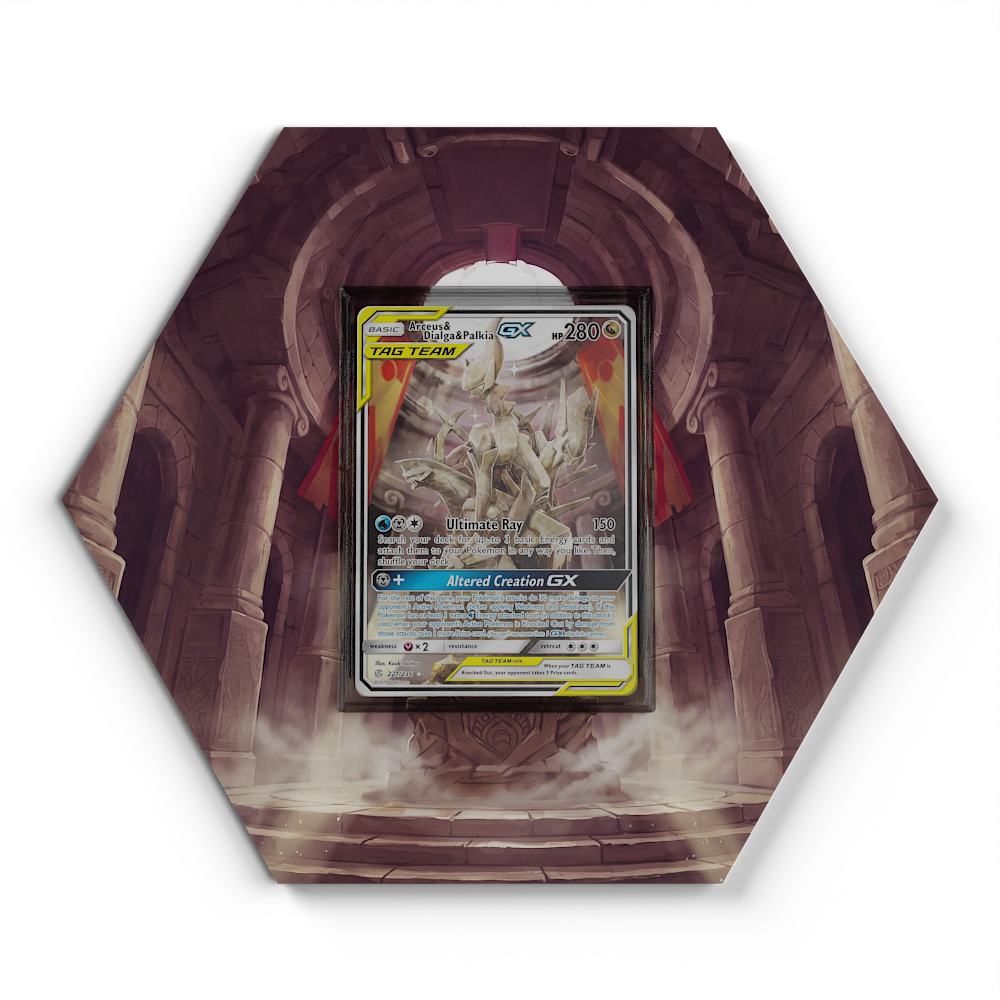 SM12 Arceus & Dialga & Palkia GX - Extended Artwork Pokemon Card Display